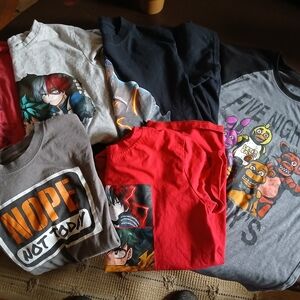 Source Unknown Kids Short Sleeve Tees - Red, Gray, Black